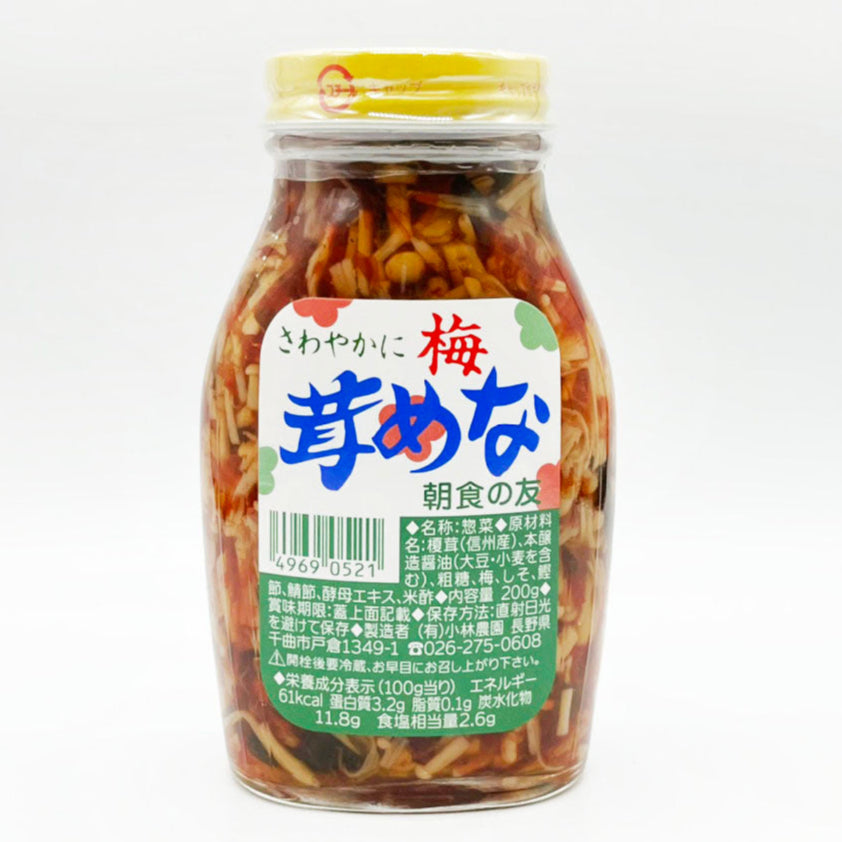 COOKED PLUM ENOKI MUSHROOM - 梅なめ茸 200g