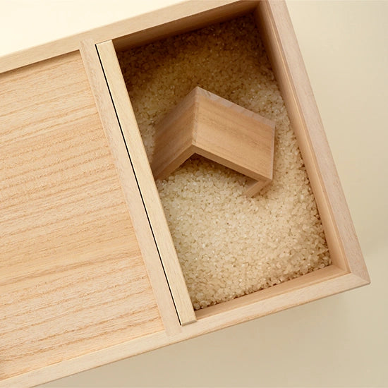 RICE BIN made of PAULOWNIA WOOD 5㎏ - 桐製 米櫃 5kg