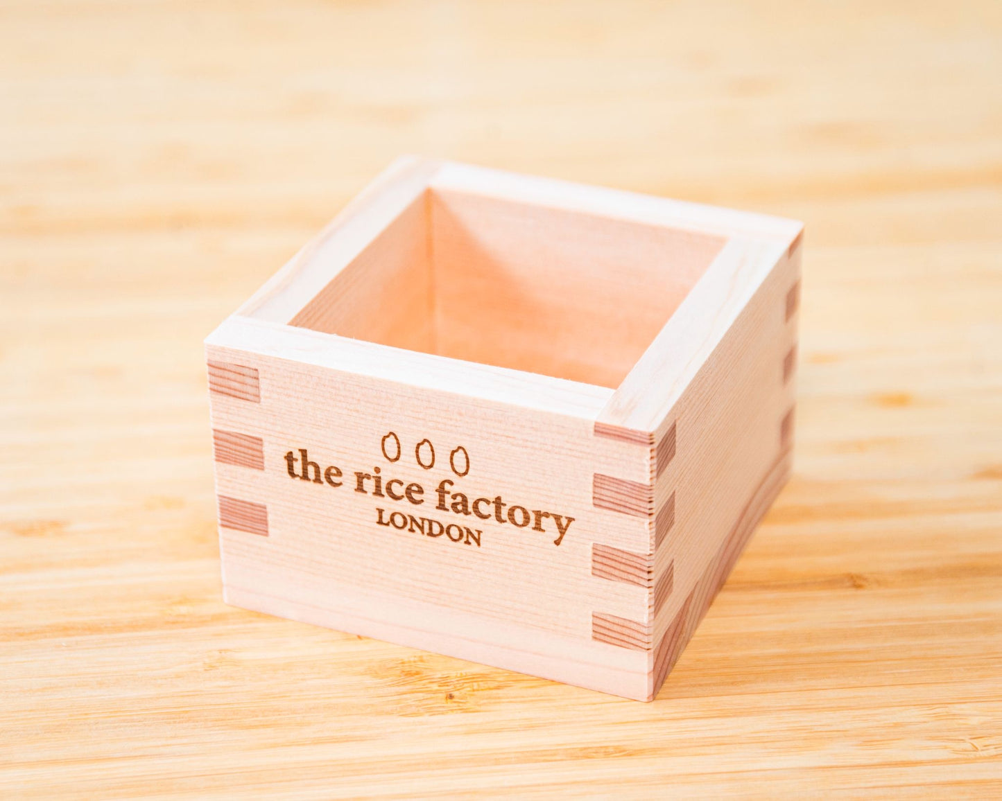 ORIGINAL SQUARE WOODEN CUP(MASU) - オリジナル一合枡 180ml
