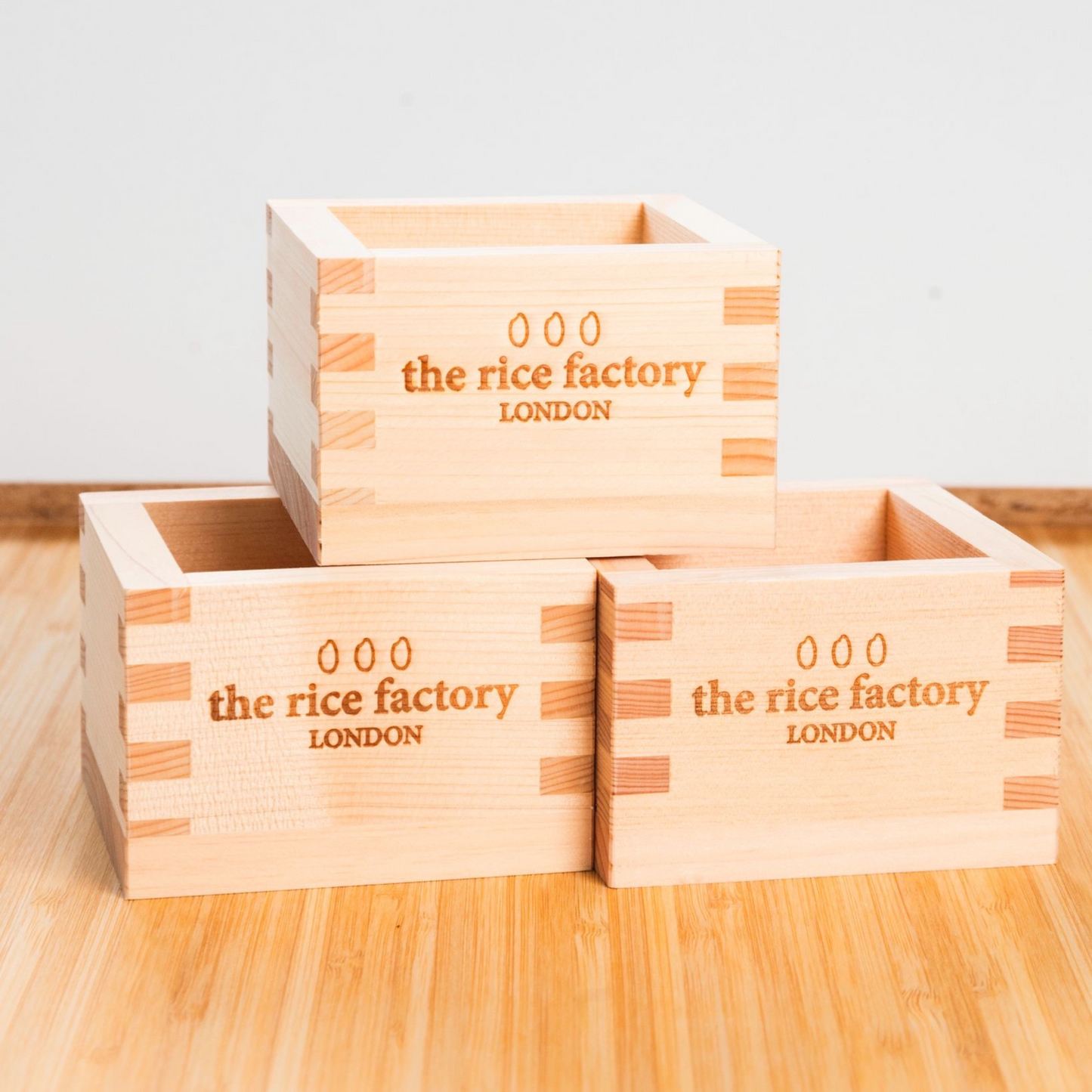 ORIGINAL SQUARE WOODEN CUP(MASU) - オリジナル一合枡 180ml