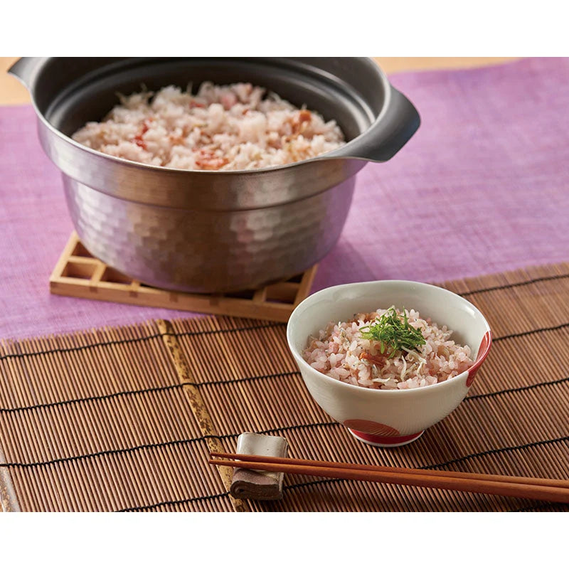 RICE COOK POT for 180cc-540cc -フタがガラスのIH対応ご飯釜 1-3合用