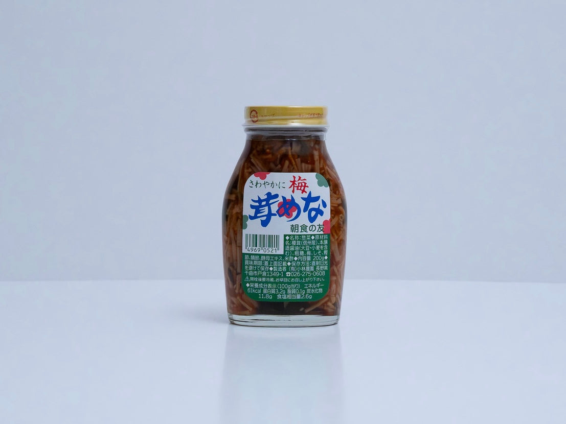 COOKED PLUM ENOKI MUSHROOM - 梅なめ茸 200g