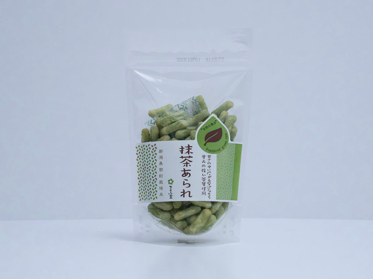 RICE CRACKERS(MATCHA) - 抹茶あられ 75g