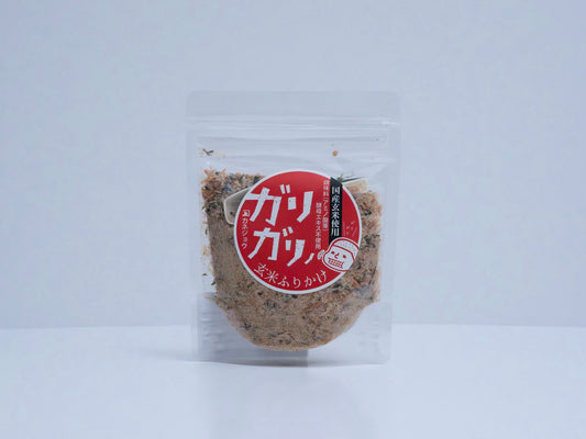 GARIGARI BROWN RICE FURIKAKE - ｶﾞﾘｶﾞﾘﾉ玄米ﾌﾘｶｹ 20g