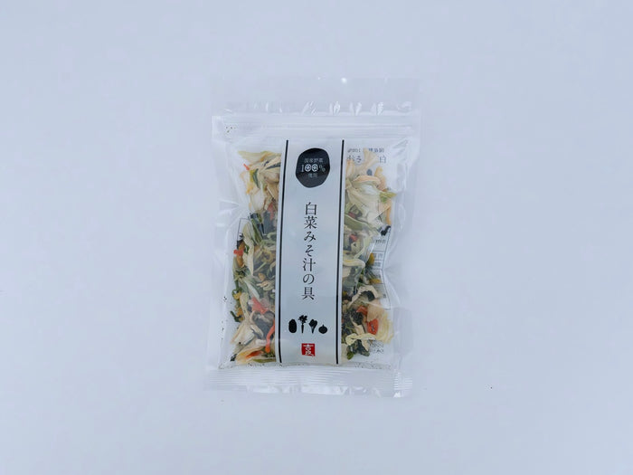 NAPPA CABBAGE & MIXED DRIED VEGETABLES - 白菜味噌汁の具 40g