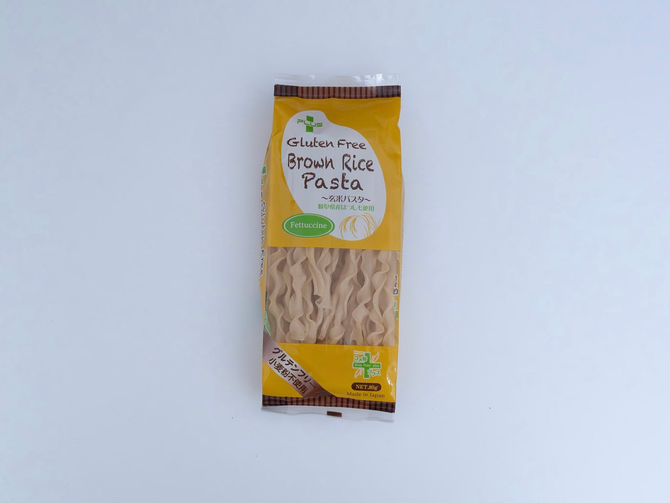 BROWN RICE PASTA "FETTUCCINE" - 玄米ﾊﾟｽﾀ ﾌｪｯﾄｩｯﾁｰﾈ W9.5mm 80g