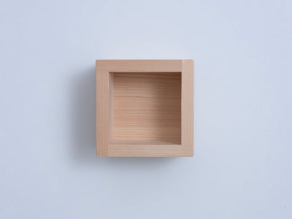 ORIGINAL SQUARE WOODEN CUP(MASU) - ｵﾘｼﾞﾅﾙ一合枡 180ml
