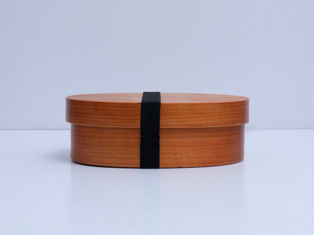 LUNCH BOX (YAMANAKA LACQUERWARE)  - 山中塗 曲げわっぱ Lｻｲｽﾞ (Get 10% discount on all of our rice + Monthly coupon)