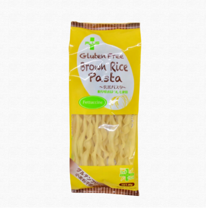 BROWN RICE PASTA "FETTUCCINE" - 玄米ﾊﾟｽﾀ ﾌｪｯﾄｩｯﾁｰﾈ W9.5mm 80g