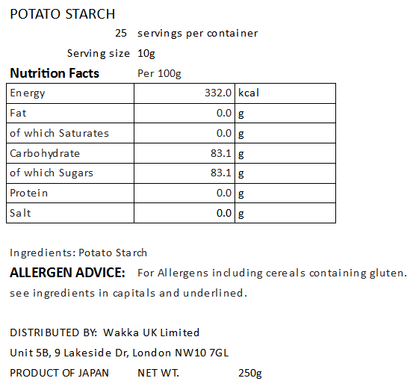 HOKKAIDO POTATO STARCH - 未粉つぶ片栗粉 250g