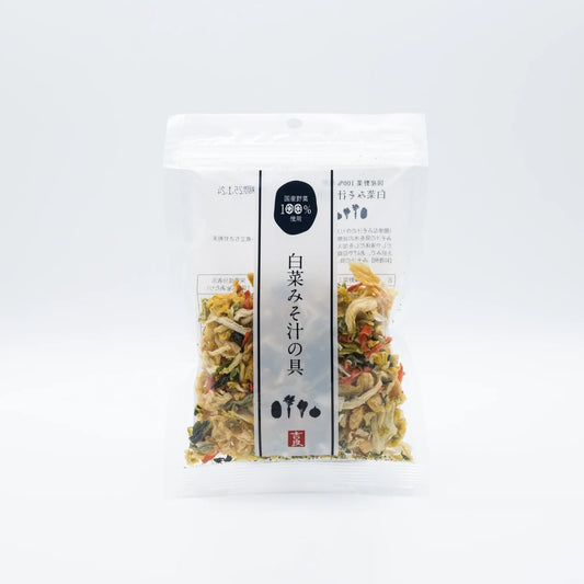 NAPPA CABBAGE & MIXED DRIED VEGETABLES - 白菜味噌汁の具 40g
