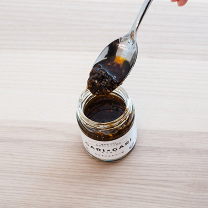 EATABLE CHILI OIL "BLACK GARLIC" - おかずになるラー油 85g